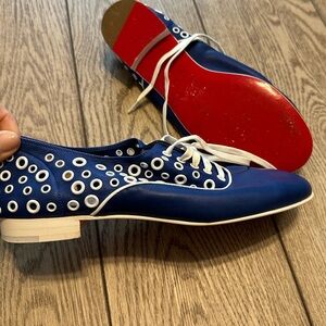 Rare Vintage Christian Louboutin Eyelet Oxfords